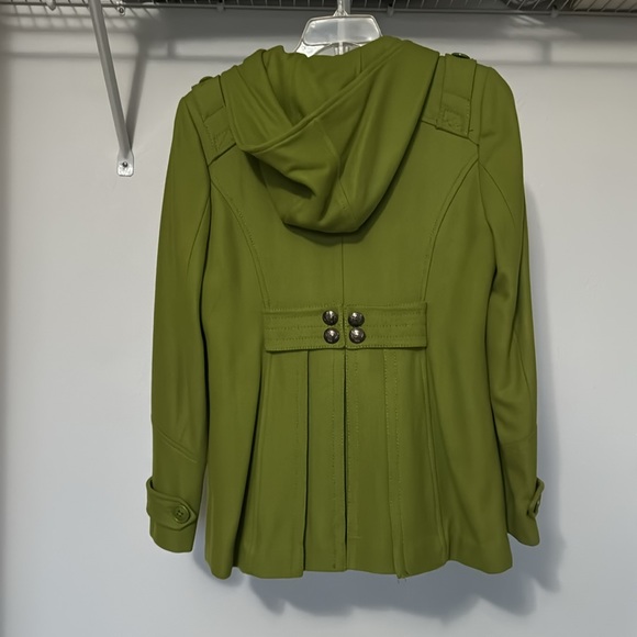 Miss Sixty Green Pea Coat with Hood - Picture 2 of 5